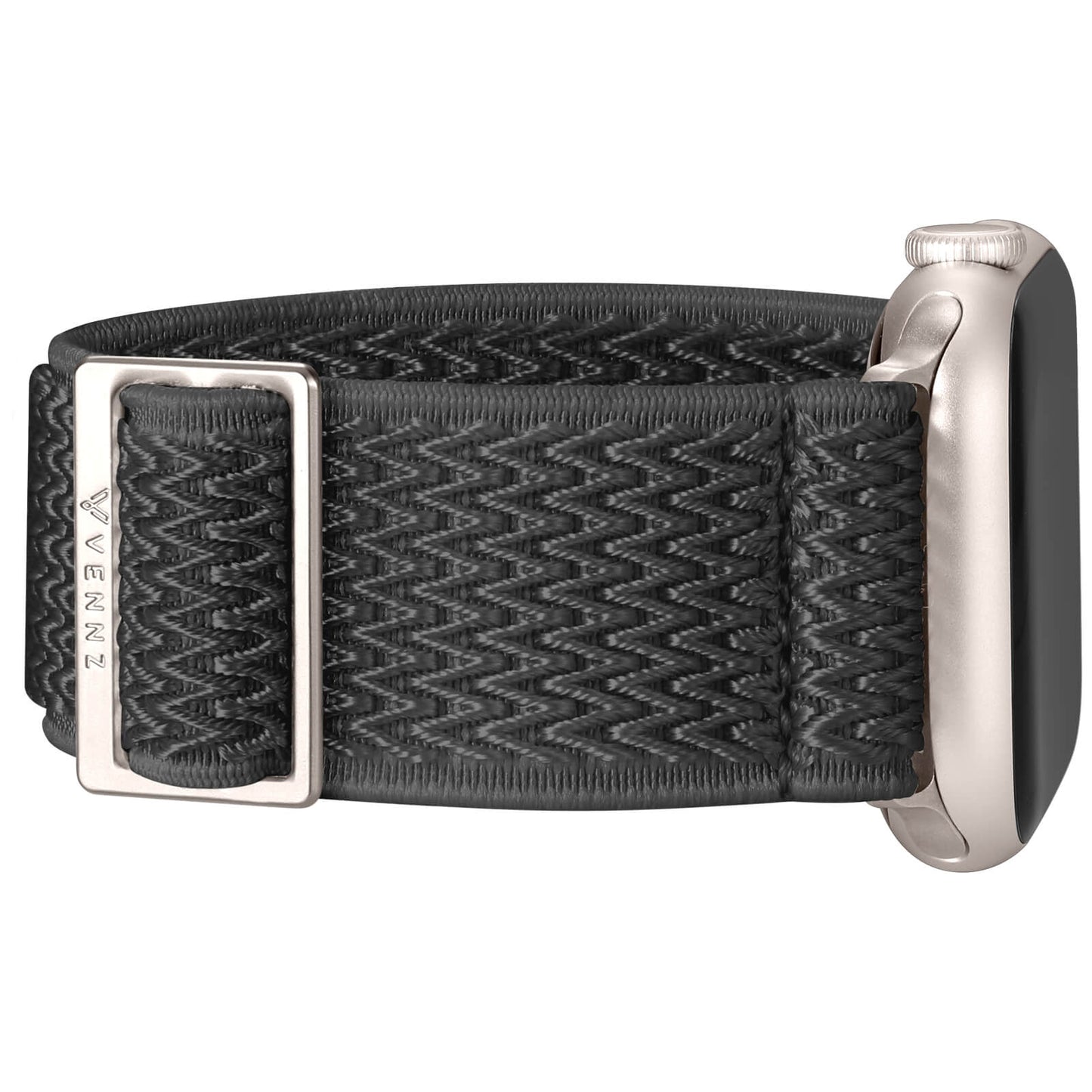 grå apple watch nylon armband med stretch