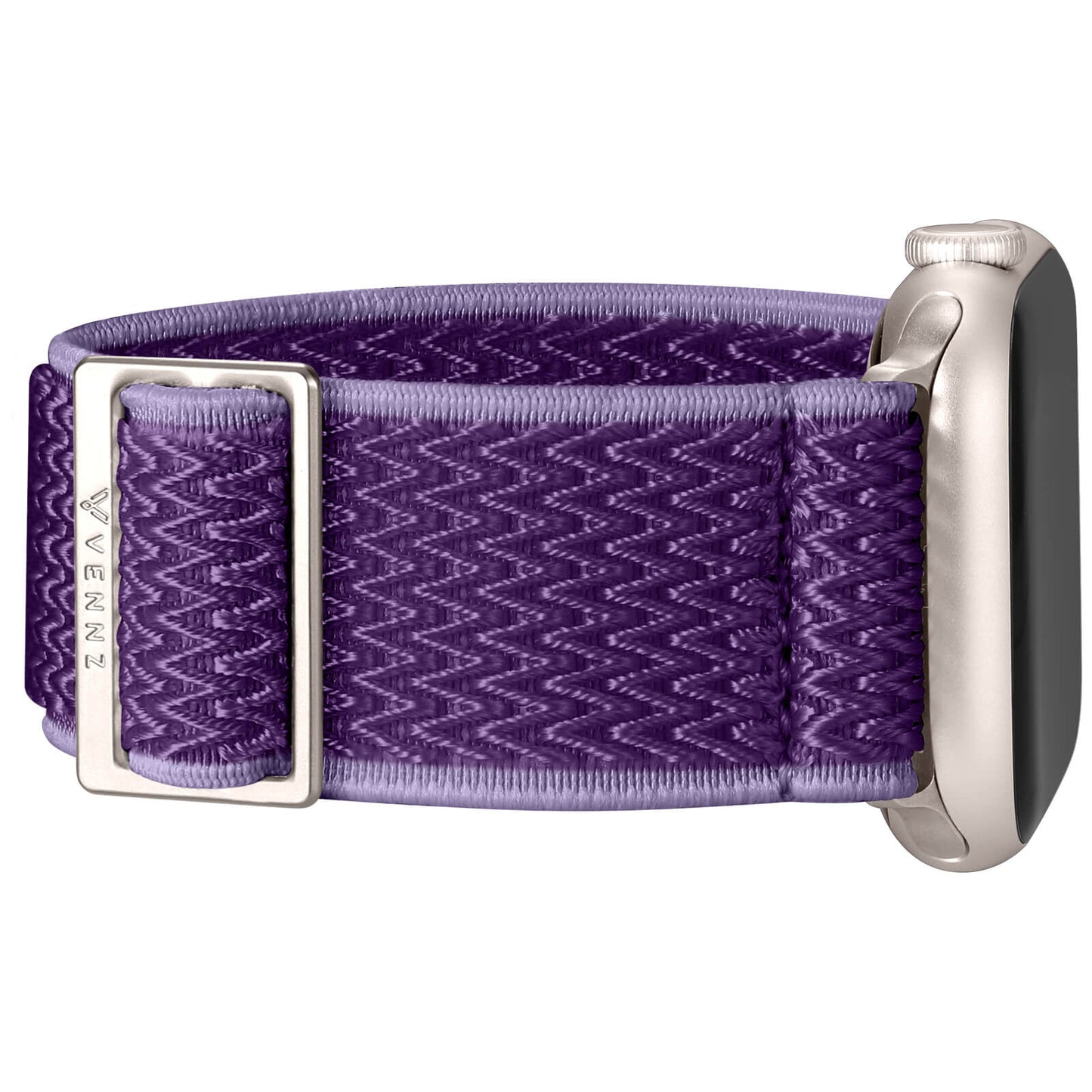 lila apple watch nylon armband med stretch